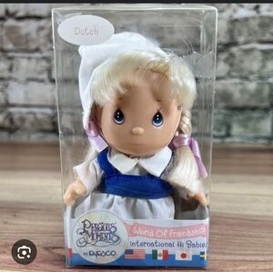 Precious Moments Dutch Doll with Blue and White Outfit